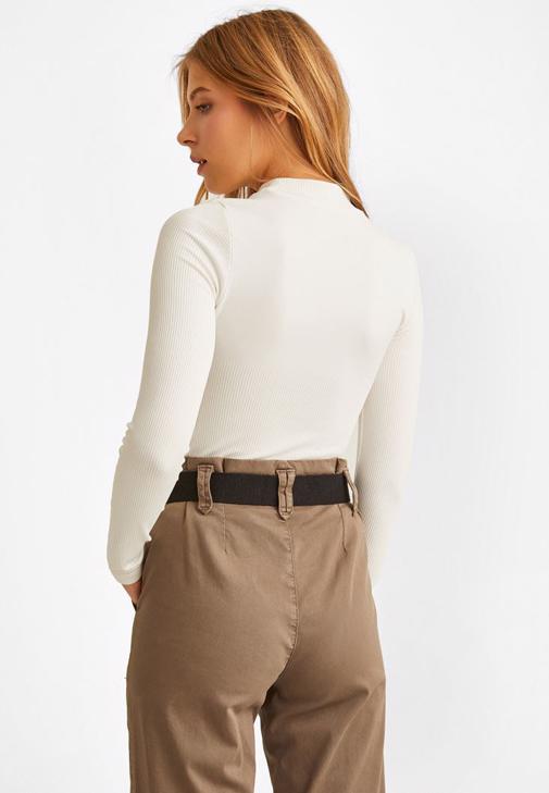 Slouchy Pantolon ve Kürk Kaban Kombini