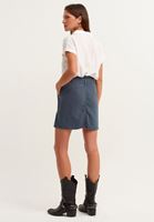 Women Grey Belt Detailed Mini Skirt