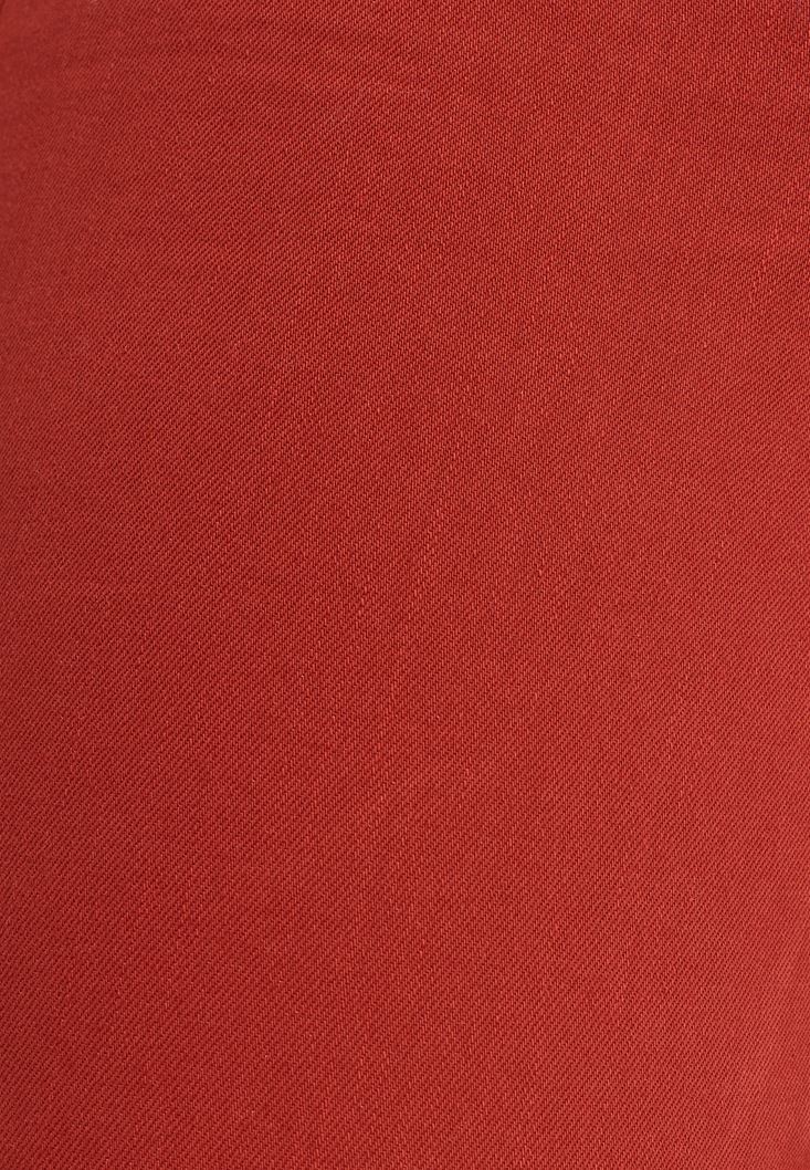 Women Bordeaux Ultra High Rise Trousers