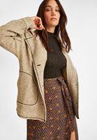 Women Grey Hooded Jacket