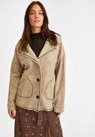 Women Grey Hooded Jacket