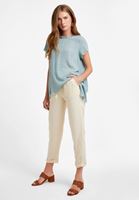 Bayan Mavi Oversize Dokuma Bluz