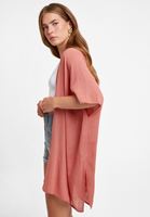 Bayan Pembe Doğal Görünümlü Kimono
