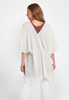 Bayan Krem Doğal Görünümlü Kimono