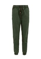 Bayan Yeşil Bağcık Detaylı Jogger Pantolon ( TENCEL™ )