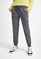 Bayan Gri Bağcık Detaylı Jogger Pantolon ( TENCEL™ )