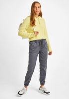 Bayan Gri Bağcık Detaylı Jogger Pantolon ( TENCEL™ )