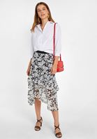 Women Mixed Printed Asymmetric Skirt