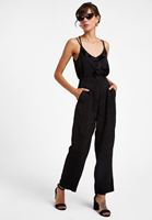 Women Black Ruffled Jacquard Top
