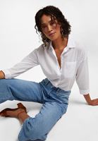 Halter Yaka Dikişsiz Crop Top ve Denim Pantolon KombiniHalter Yaka Dikişsiz Crop Top ve Denim Pantolon Kombini