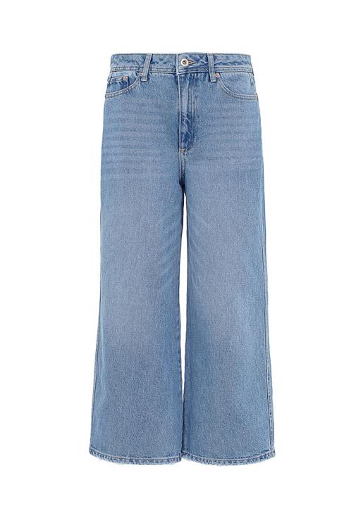 Halter Yaka Dikişsiz Crop Top ve Denim Pantolon KombiniHalter Yaka Dikişsiz Crop Top ve Denim Pantolon Kombini