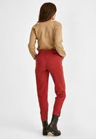 Bayan Bordo Yüksek Bel Havuç Pantolon ( TENCEL™ )