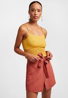 Women Yellow Textured Top