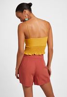 Women Yellow Textured Top