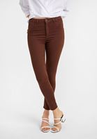 Bayan Kahverengi Yüksek Bel Pantolon ( TENCEL™ )