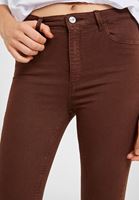 Bayan Kahverengi Yüksek Bel Pantolon ( TENCEL™ )