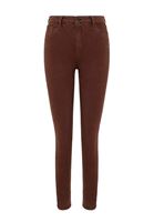 Bayan Kahverengi Yüksek Bel Pantolon ( TENCEL™ )