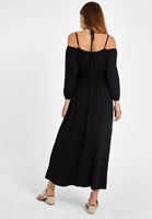 Women Black Off-Shoulder Long Dress