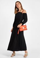 Women Black Off-Shoulder Long Dress