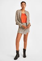Women Pink Asymmetric Crop Blouse