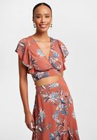 Women Mixed Floral Crop Blouse
