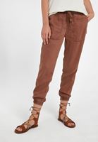 Women Brown Elastic-Waisted Jogger