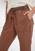 Women Brown Elastic-Waisted Jogger