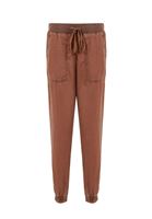 Women Brown Elastic-Waisted Jogger