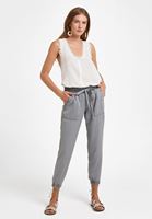 Bayan Gri Beli Lastik Detaylı Jogger Pantolon ( TENCEL™ )