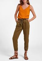 Women Green Elastic-Waisted Jogger
