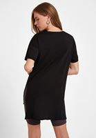Women Black Oversize T-Shirt