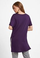 Women Purple Oversize T-Shirt