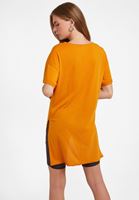 Women Orange Oversize T-Shirt