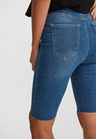 Bayan Mavi Denim Bisikletçi Taytı