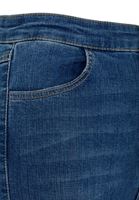 Bayan Mavi Denim Bisikletçi Taytı