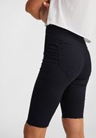 Women Blue Short Denim Cycling Leggings