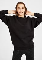 Bayan Siyah Oversize Sweatshirt