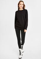 Bayan Siyah Oversize Sweatshirt