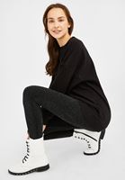 Bayan Siyah Oversize Sweatshirt