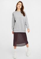 Bayan Gri Oversize Sweatshirt