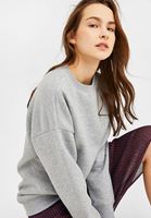 Bayan Gri Oversize Sweatshirt