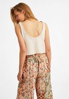 Women Beige Lace Top
