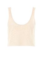 Women Beige Lace Top