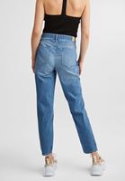 Bayan Mavi Yüksek Bel Mom Jeans