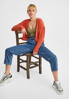 Women Blue High-Waist Belted Jeans