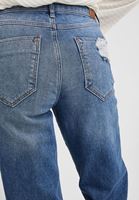 Bayan Mavi Crop Straight Denim