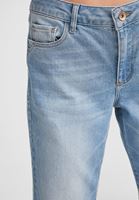 Bayan Mavi Crop Straight Denim