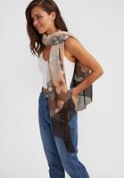 Women Mixed Floral Printed Scarf
