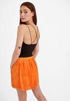 Bayan Siyah U Yaka Dikişsiz Crop Top