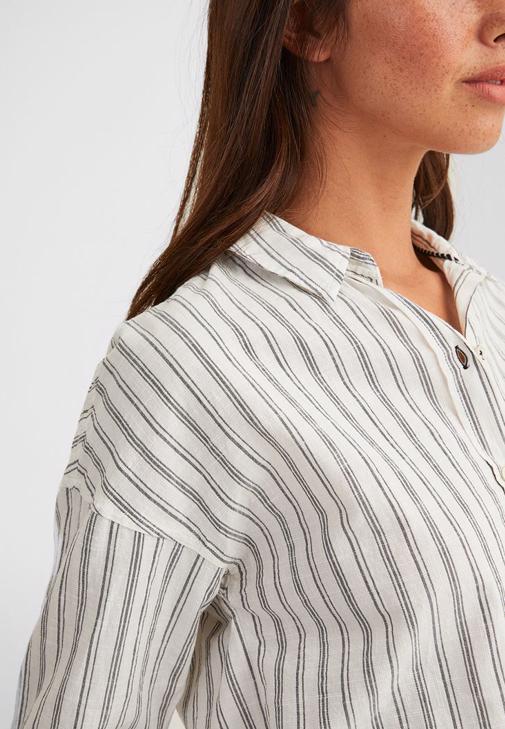 Mixed Striped Cotton Shirt Online Shopping | OXXOSHOP
